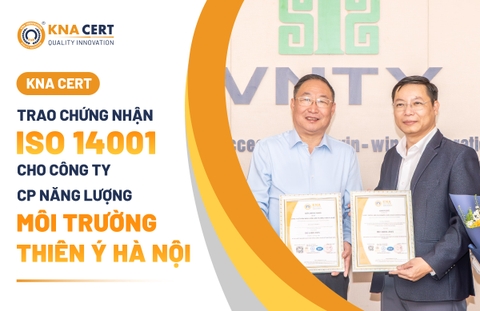 ISO ADMIN trao chứng chỉ ISO 14001 cho Công ty CP Năng lượng Môi trường Thiên Ý Hà Nội