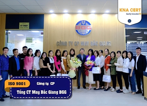 ISO ADMIN đánh giá ISO 9001 & ISO 14001 & C-TPAT (Pre-audit) cho Công ty Cổ phần Tổng Công ty May Bắc Giang BGG
