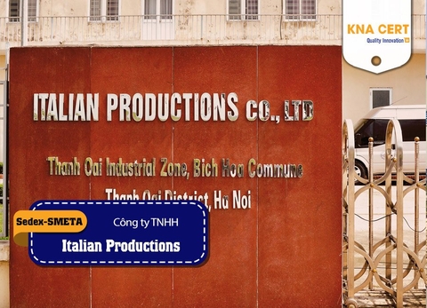 ISO ADMIN đánh giá Sedex-SMETA 2 Pillar (Pre-audit) cho Công ty TNHH Italian Productions
