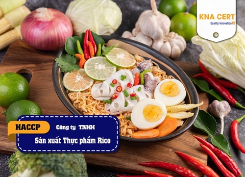 ISO ADMIN đánh giá HACCP cho Công ty TNHH Sản xuất Thực phẩm Rico